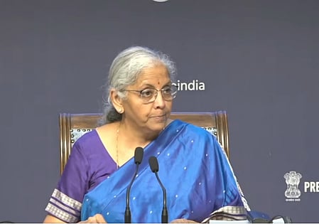 Finance Minister Nirmala Sitharaman