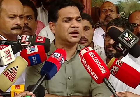 MP Hibi Eden, speaking to media