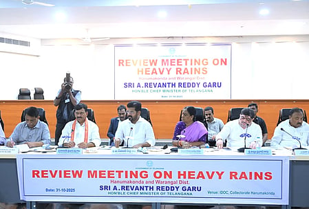 Telangana CM announces Rs 10,000 per acre for farmers hit by Cyclone Montha