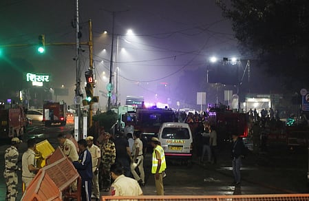 Blast near Red Fort metro station in New Delhi
