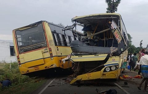 Tamil Nadu bus tragedy: 11 killed, over 50 injured after buses collide 
