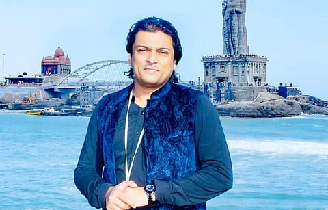 Image featuring Rahul Easwar wearing blue shirt 