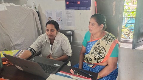 A telemedicine consultation