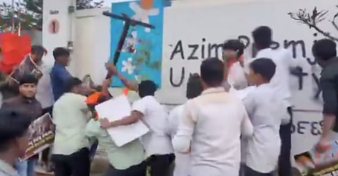 ABVP members booked for vandalism at Azim Premji University