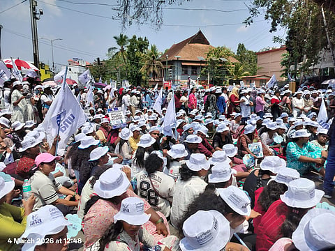 Kerala private hospital nurses stage statewide protest over low wages