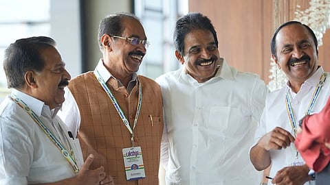 Ramesh Chennithala, Sunny Joseph, KC Venugopal and VD Satheesan