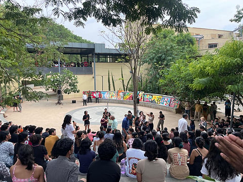 Fans fall, ceiling crumbles, lift plunges: NLSIU students stage overnight protest