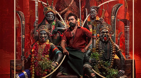 Karuppu review: Suriya’s screen presence powers this mythological court drama