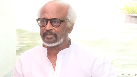 Superstar Rajinikanth meeting media