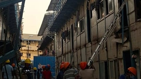 Iron staircase collapses in metro construction site in Chennai leaving 1 dead, 49 injured 
