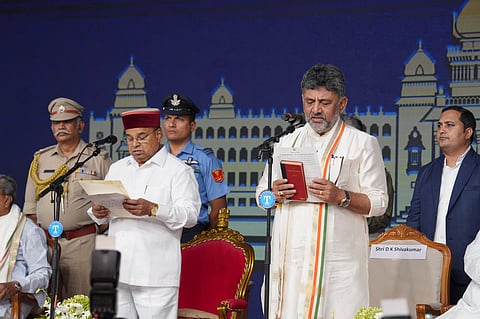 DK Shivakumar takes oath as Chief Minister of Karnataka 