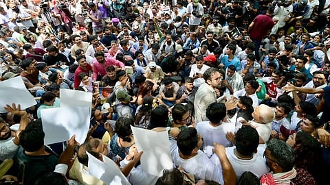 Protest meet by Cockroach Janta Party