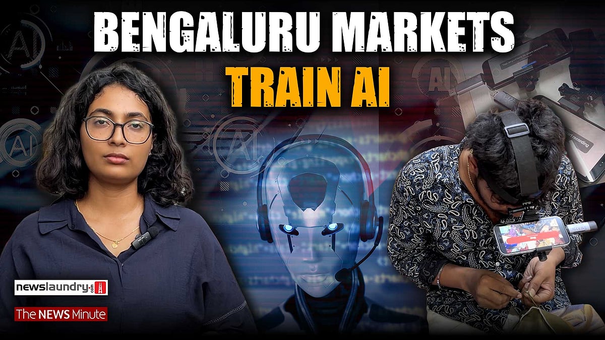 In a Bengaluru market, vendors hired to train AI systems