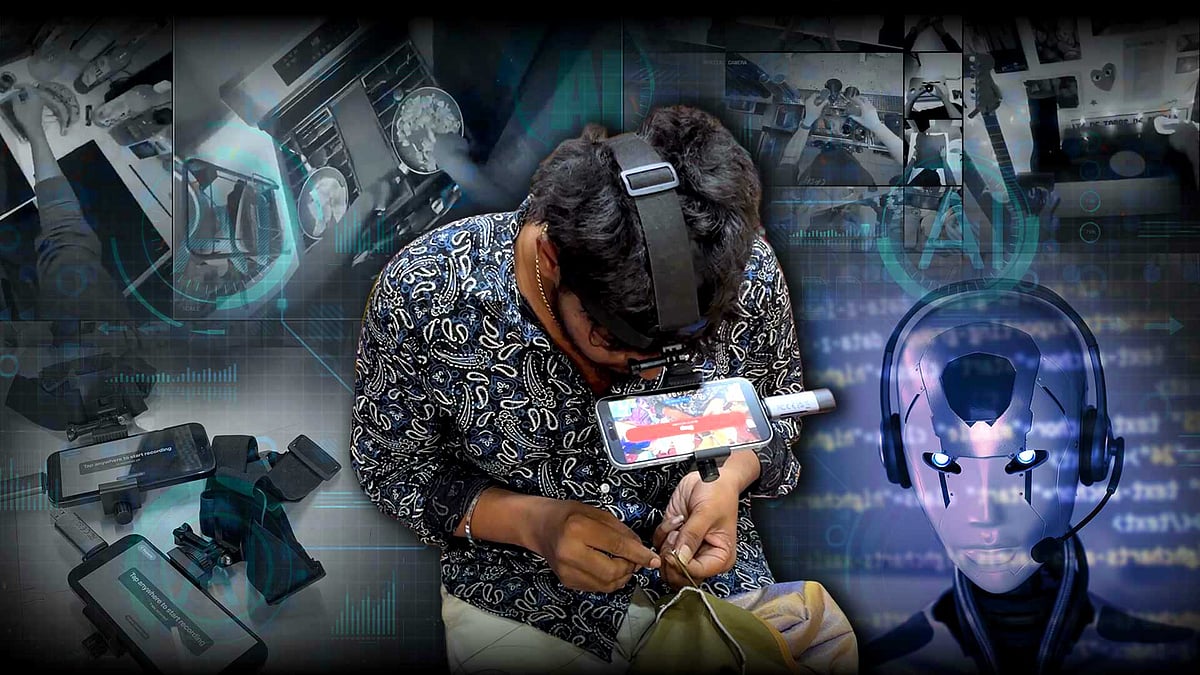 बेंगलुरु बाज़ार के विक्रेताओं ने एआई रोबोटों को प्रशिक्षित करने के लिए काम पर रखा है जो उनकी जगह ले सकते हैं