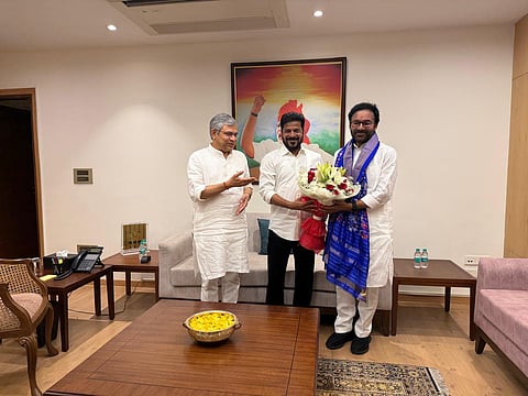  Ashwini Vaishnaw, Revanth Reddy, Kishan Reddy 
