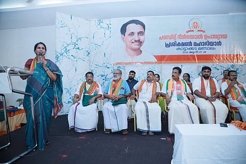 Image featuring R Sreelekha inaugurating the BJP's study camp 