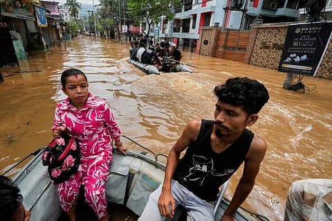 Floods and landslides batter northeast India