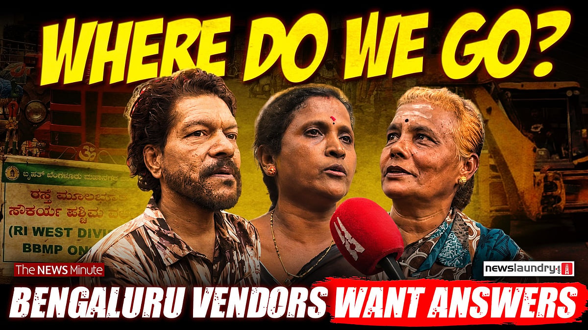 Bengaluru safe footpath drive: Vendors protest eviction