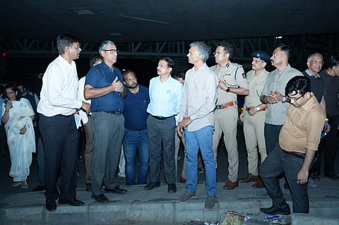Who dug up the road? Bengaluru agencies clueless during Krishna Byre Gowda’s inspection