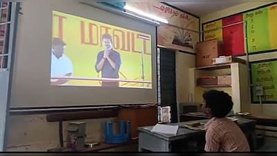 Karur headmistress suspended for screening CM Vijay’s speech to govt school students 
