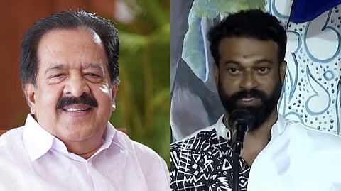 Image featuring Ramesh Chennithala, Sugathan (L to R) 