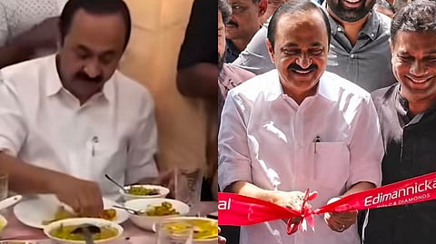 Kerala Chief Minister VD Satheesan attending private engagements 