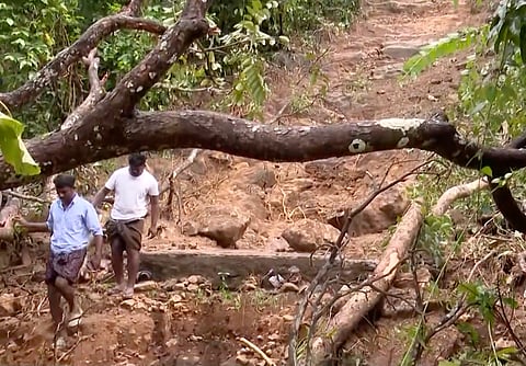 Two people were killed and another seriously injured when a mudslide swept away a temporary shed at a garlic farm in Kottakkamboor near Vattavada, Munnar