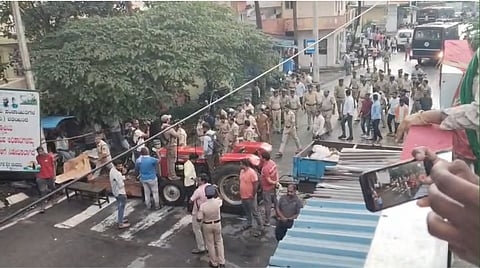 Bidadi township: 50-60 farmers detained during indefinite hunger strike