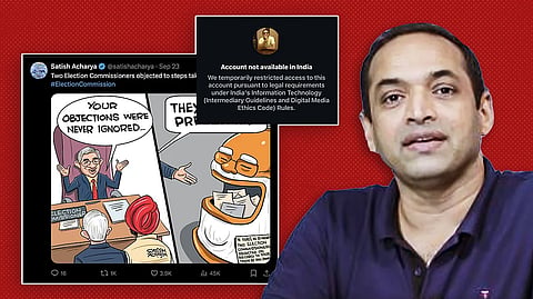 'Meta crawling to please the govt': Cartoonist Satish Acharya on account restrictions 