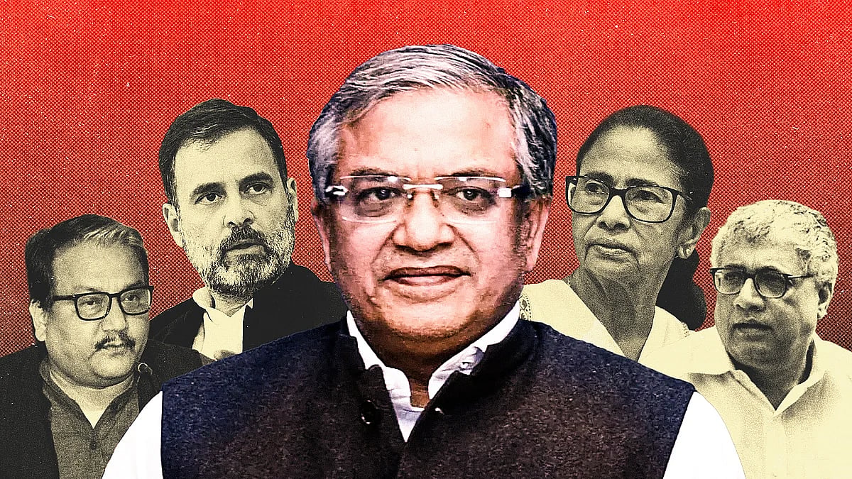 Opposition MPs Protest Against Chief Election Commissioner Gyanesh Kumar