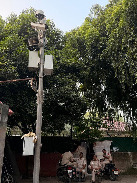 On October 9, new surveillance cameras and loudspeakers were strapped to trees and electric posts every few hundred metres