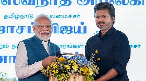 PM Modi, CM Vijay vow to work together for Tamil Nadu's growth 
