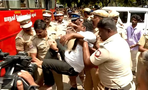 TN police detain hundreds of hospital workers ahead of Chennai protest

