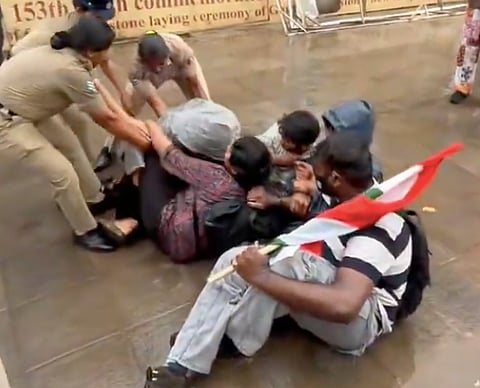 Bengaluru: 50 detained during anti-SIR protest at Town Hall