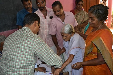 Thresiamma is 100 years old, she finally voted for the first time