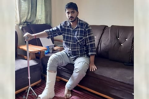 Hyderabad man injured due to pothole files complaint, GHMC booked for negligence
