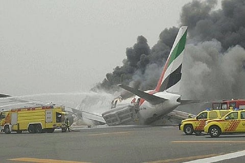 Emirates flight from Thiruvananthapuram crash lands at Dubai airport, no casualties