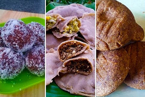 Sweets made from banana flour