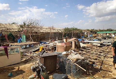 A migrant colony in Bengaluru demolished in Jan 2020. 
