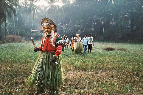 Bhootha in a field
