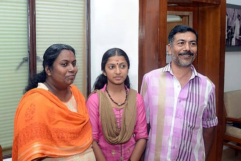 The girl who got vigilance officials stationed at school Kalolsavam gets a pat from Pinarayi