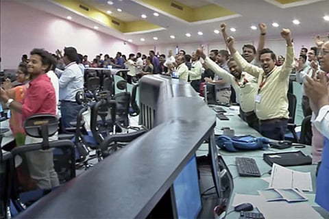 ISRO scientists after Chandrayaan-3 landing