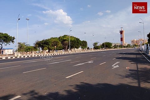 A deserted Kamarajar Salai