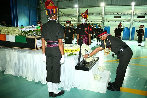 Army pays respect to Colonel Santosh Kumar who died in the faceoff with Chinese troops at Galwan valley 