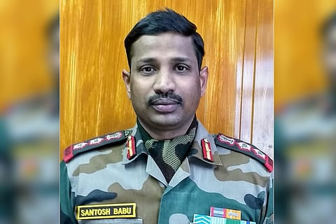 Col Santosh Kumar hails from Suryapet district in Telangana
