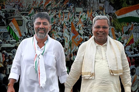 DK Shivakumar and Siddaramaiah