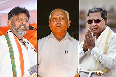 DK Shivakumar, Yediyurappa, Siddaramaiah
