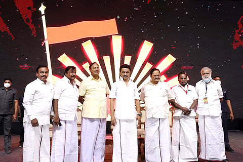 DMK members on stage