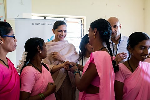 On World Mental Health Day, Deepika Padukone visits a PHC in Karnataka to spread awareness