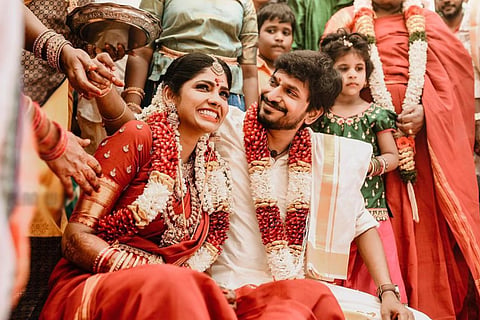 Director Desingh was married to Niranjani in Puducherry on Thursday